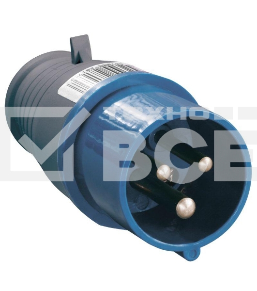 Вилка Iek PSR01-016-3 013 2Р+РЕ 16А 220В IP44 ИЭК