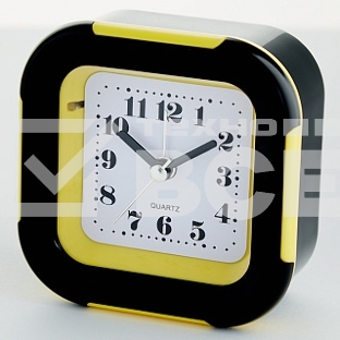 Будильник Delta DT8-0016 9.2x4.4x9.4 см (желтый) (200)