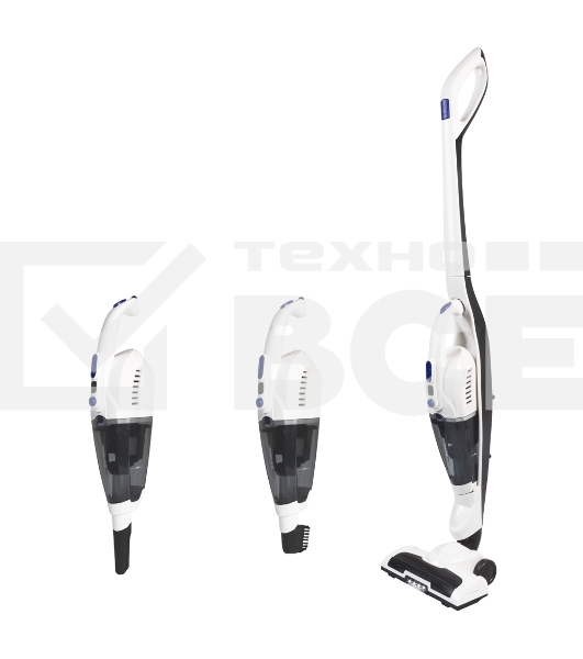 Пылесос вертикальный циклонного типа аккумуляторный Endever SkyClean VC-300, бело-черный, 4 шт,уп