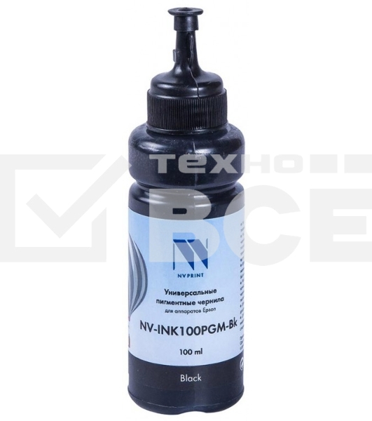 Чернила NV-INK100 универсальные Black пигментные для аппаратов Epson (100ml) Китай