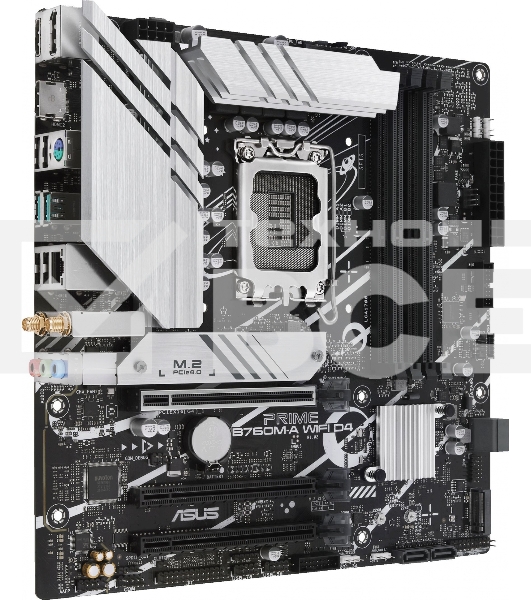 Материнская плата ASUS PRIME B760M-A WIFI D4, LGA 1700, Intel B760, 4xDDR4, 4xSATA, 2xM.2, 1xPCIe 4.0 x16, 1xPCIe 4.0 x4, 1xPCIe 4.0 x1, 2xHDMI, 1xDP, 1x 2.5Gb LAN, 2xUSB-A 3.2 Gen 2, 4xUSB-A 2.0, 3x3.5 мм, 7.1, mATX