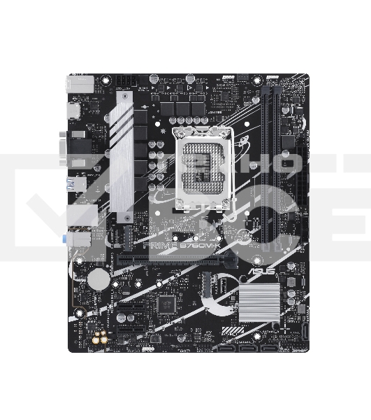 Материнская плата ASUS PRIME B760M-K, LGA 1700, Intel B760, 2xDDR5, 4xSATA, 2xM.2, 1xPCIe 4.0 x16, 2xPCIe x1, 1xHDMI, 1xVGA, 1x 2.5Gb LAN, 2xUSB-A 3.2 Gen 1, 2xUSB-A 2.0, 3x3.5 мм, 7.1, mATX