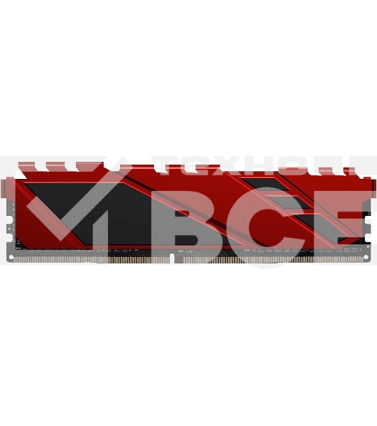 Оперативная память NETAC Shadow, DDR4, 8GB (1x8GB), 3600MHz, CL18, с радиаторами, красный