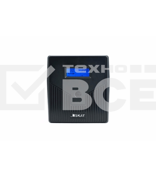 Источник бесперебойного питания SKAT-UPS 1000/600 ИБП 220В 600Вт 2 АКБ 7Ач внутр. меандр. стабилизация напряжения