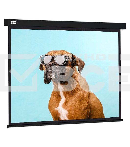 Экран Cactus 183x244см Wallscreen CS-PSW-183X244-BK 4:3 настенно-потолочный рулонный черный