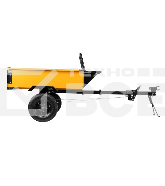 Прицеп для мотоблока TT-500, оцинк., груз. 500 кг, рег. сцепка, колеса 4.00-10, в упаковке Denzel