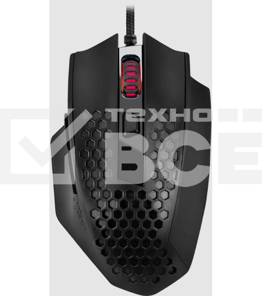 Мышь проводная Defender Redragon Bomber черный, 12400 dpi, USB, кнопки - 7