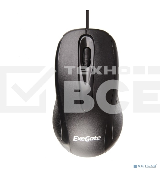 Мышь проводная ExeGate Professional Standard SH-9026 черный, 1000 dpi, USB, кнопки - 3