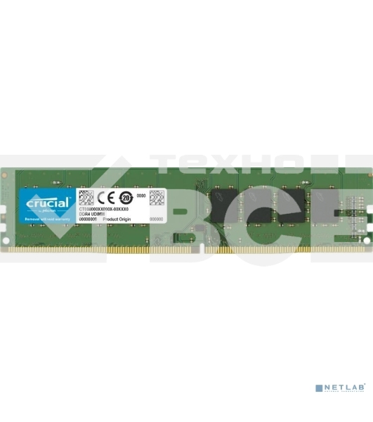 Оперативная память Crucial, DDR4, 16GB (1x16 GB), 3200 MHz, CL22