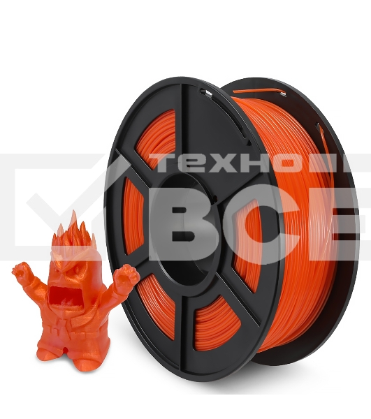 Филамент NVPRINT PETG Orange для 3D печати диаметр 1.75мм  длина 330 метров  масса 1 кг