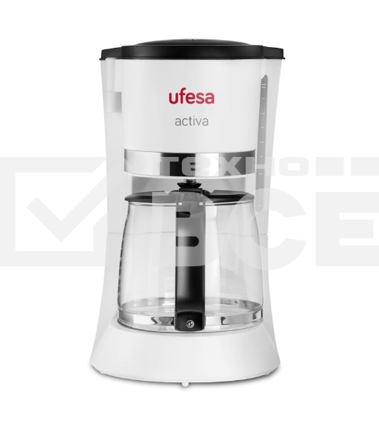 Кофеварка капельная Ufesa CG7123 ACTIVA белый, исп. кофе - молотый, 1.5 л, 800 Вт.