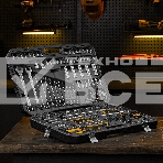 Набор инструментов Denzel 1/2', 1/4', CrV, S2, пластиковый кейс, 194 предмета, фото55