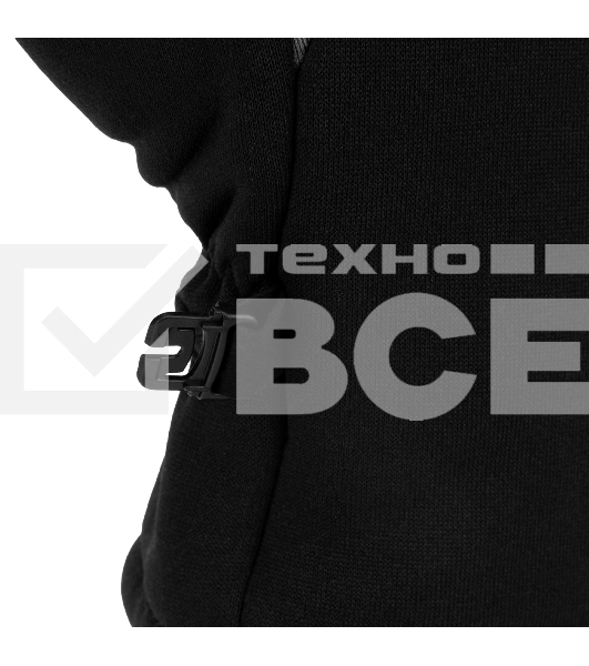 Перчатки универсальные, искусственный мех, работа с сенсорным экраном, размер 10 Denzel