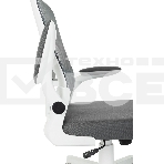 Кресло компьютерное Бюрократ ASTER N-W TW-04 Neo Grey темно-серый, сетка/ткань, крестов. пластик, пластик белый, фото11