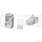 Коннектор Cabeus, RJ45(8p8c), кат. 6, экр., прозрачный, фото 1