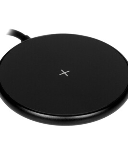 Беспроводное зарядное устройство OLMIO MagCharge, QI, 15W, черное