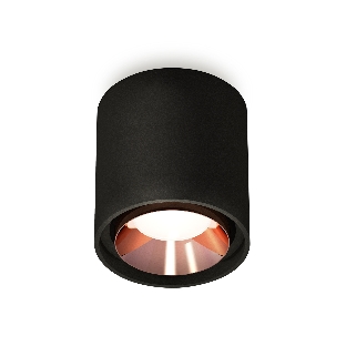 Светильник Ambrella Light XS7723005 SBK/PPG черный песок/золото розовое полированное MR16 GU5.3 (C7723, N7035)