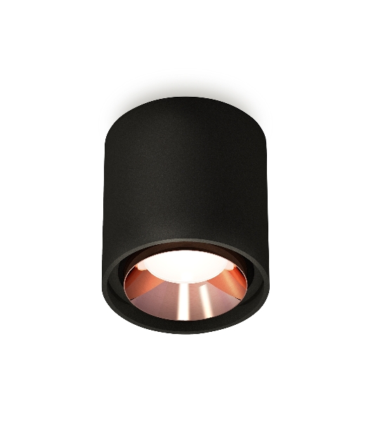 Светильник Ambrella Light XS7723005 SBK/PPG черный песок/золото розовое полированное MR16 GU5.3 (C7723, N7035)