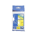 Наклейка ламинированная Brother TZe-611 (6 мм черн/желт, аналог TZ-611), фото 1