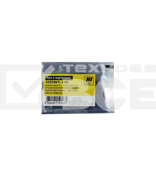 Чип Hi-Black к картриджу HP CLJ CP2020/2025 new, Y, 2,8K
