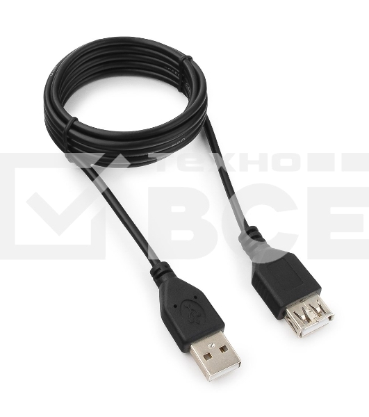 Кабель удлинитель USB 2.0 Гарнизон GCC-USB2-AMAF-1.8M, AM/AF, 1.8м, пакет