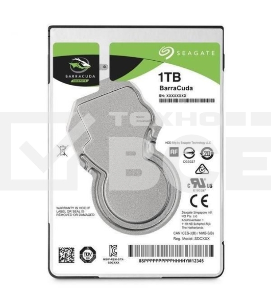Жесткий диск Seagate HDD Mobile Barracuda25 Guardian (2.5'/ 1TB/ SATA 6Gb/s/ rmp 7200)
