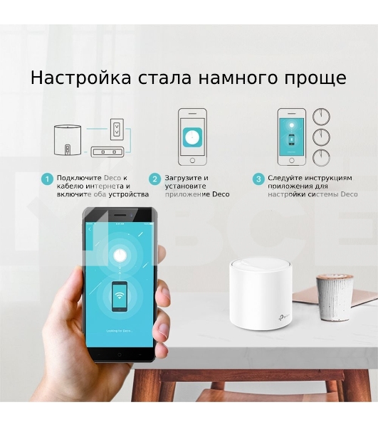 Домашняя Mesh Wi-Fi система TP-Link Deco X20(3-pack) AX1800