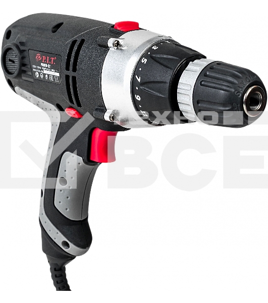 Дрель-шуруповерт сетевой P.I.T. РВМ10-С2 МАСТЕР, Сетевая, 400Вт