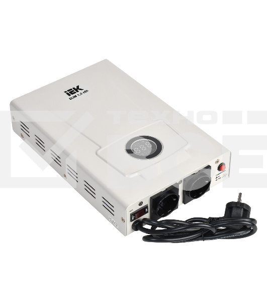 Стабилизатор напряжения IEK Slim 1.5кВА однофазный белый (IVS22-1-D15-09)
