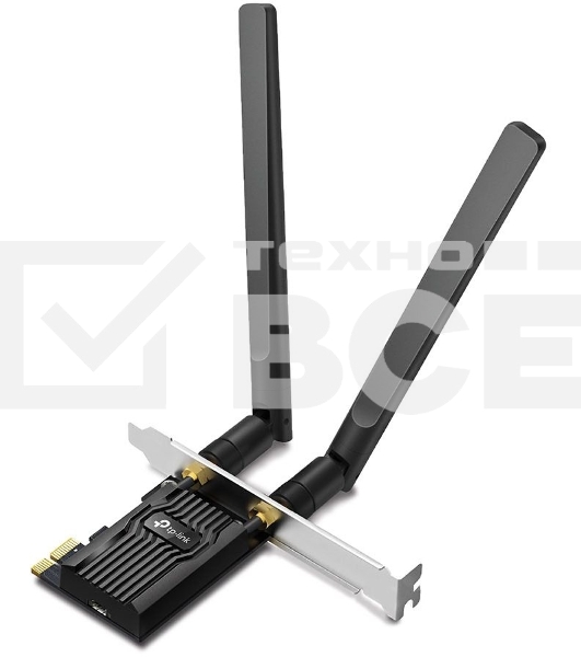 Двухдиапазонный адаптер PCI Express TP-Link Archer TX20E с поддержкой Wi-Fi AX1800 и Bluetooth 5.2
