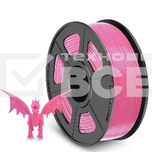 Филамент NVPRINT PETG Pink для 3D печати диаметр 1.75мм  длина 330 метров  масса 1 кг
