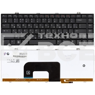 Клавиатура для ноутбука Dell Studio 14 14z 1440 1450 1457 черная с подсветкой