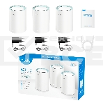 Бесшовный Mesh роутер Cudy M1300 (M1300 3-PACK) AC1200 10/100/1000BASE-TX/Wi-Fi белый (упак.:3шт), фото4