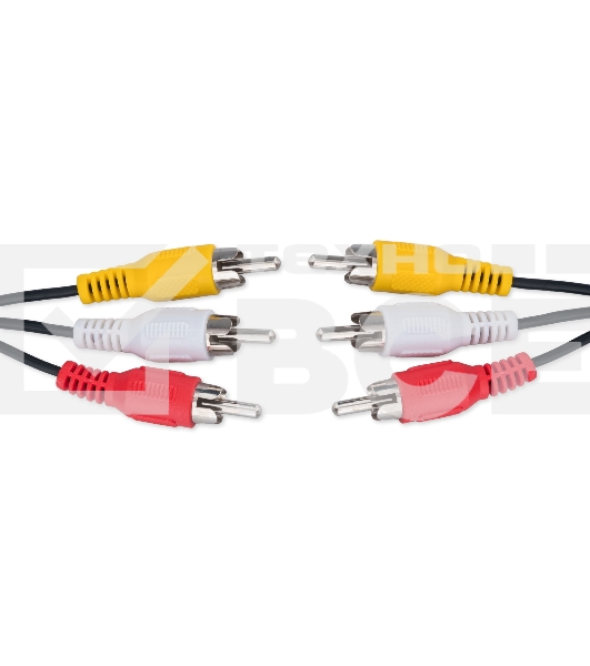 Кабель аудио/видео Cablexpert CCV-539-1.8M-N, 3xRCA/3xRCA, 1.8м, черный, пакет