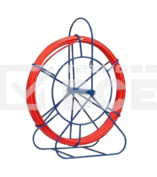 Протяжка кабельная Rexant (УЗК в напольной катушке), стеклопруток, d=6,0мм, 30м, красная
