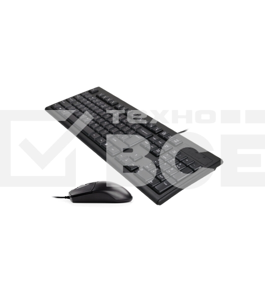 Комплект клавиатура+мышь A4Tech KRS-8372 проводной, USB, 1200 DPI, чёрный