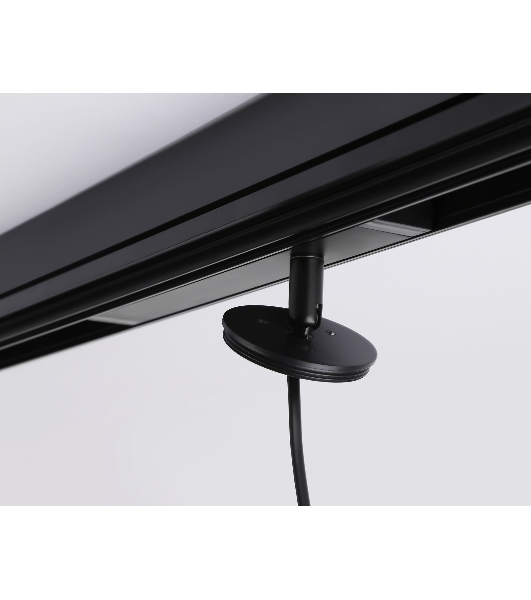A2545 BK черный  крепеж трековый для корпуса DIY D60mm  232*60*80