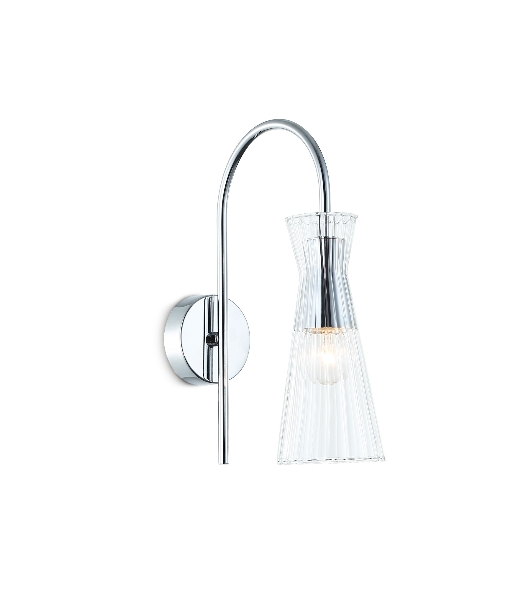 Настенный светильник Ambrella light LH55655 СH/CL хром/прозрачный E14 max 40W 220*90*300