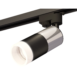 Светильник Ambrella light XT6302052 SBK/PSL/FR черный песок/серебро полированное/белый матовый MR16 GU5.3