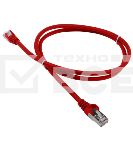 Патч-корд LANMASTER LSZH FTP кат.5e, 1.0 м, красный
