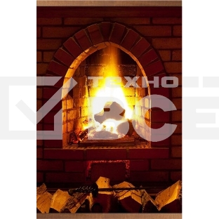 Обогреватель настенный ЭОБН-0,4-220-УХЛ4, Дыхание тепла, Камин, Брест (1020x610мм), 400 Вт (17с411)