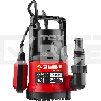 Насос ЗУБР НПЧ-М1-550 мастер м1 погружной дренажный для чистой воды частицы до 5мм 550Вт 160л/мин, фото 1