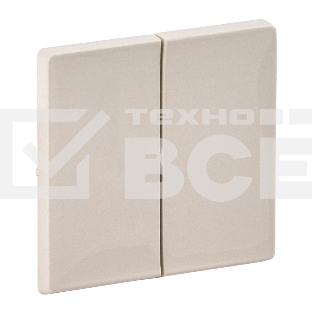 Лицевая панель для двухклавишного выключателя. Слоновая кость Valena LIFE