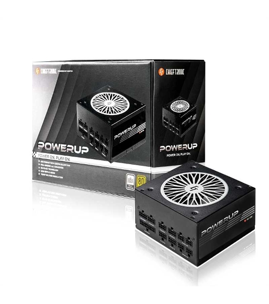 Блок питания Chieftec CHIEFTRONIC PowerUp GPX-550FC (ATX 2.3, 550W, 80 PLUS GOLD, Active PFC, 120мм fan, Full Cable Management, LLC design) Retail