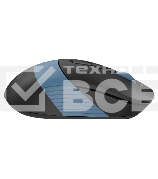 Мышь беспроводная A4Tech Fstyler FB10C черный/синий, 2000 dpi, радиоканал, Bluetooth, USB, кнопки - 4