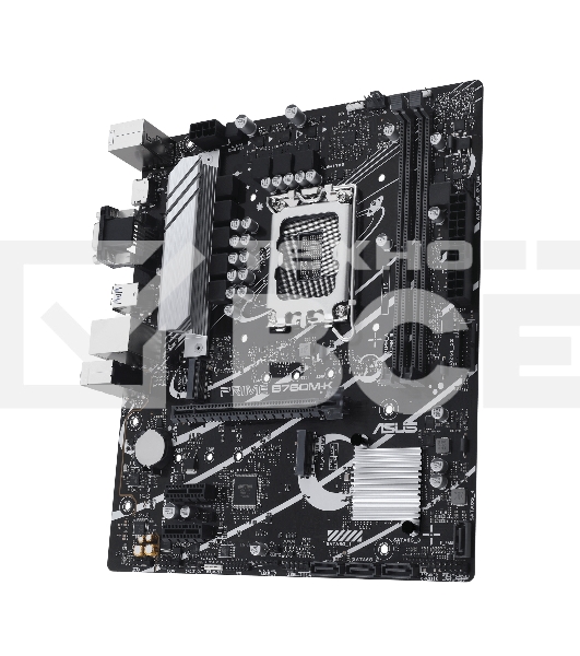 Материнская плата ASUS PRIME B760M-K, LGA 1700, Intel B760, 2xDDR5, 4xSATA, 2xM.2, 1xPCIe 4.0 x16, 2xPCIe x1, 1xHDMI, 1xVGA, 1x 2.5Gb LAN, 2xUSB-A 3.2 Gen 1, 2xUSB-A 2.0, 3x3.5 мм, 7.1, mATX