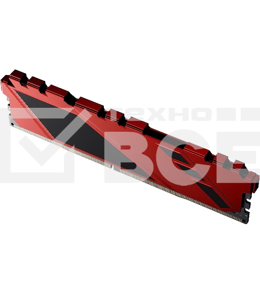 Оперативная память NETAC Shadow, DDR4, 8GB (1x8GB), 3600MHz, CL18, с радиаторами, красный