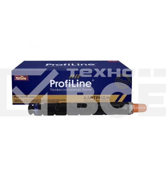 Картридж PL-C-EXV34 для принтеров Canon imageRUNNER Advance C2020/C2020i/C2020L/C2025/C2025i/C2030i/C2030L/C2220i/C2220L/C2225/C2225i/C2230/C2230i Голубой 19000 копий ProfiLine
