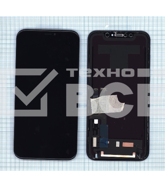 Дисплей для Apple iPhone XR в сборе с тачскрином (IPS) черный
