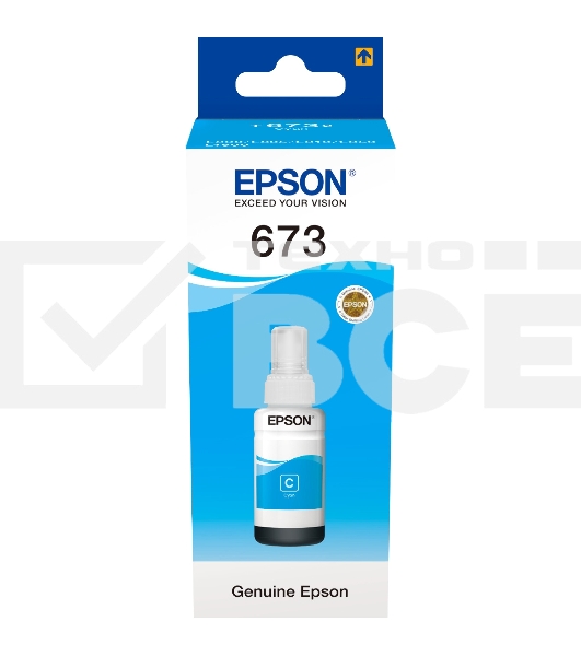 Чернила EPSON C13T67324A для L800 (cyan) 70 мл